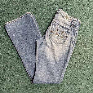 Elegant Boot Cut Jeans in Classic Blue